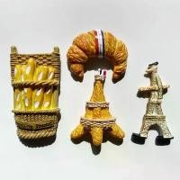 ราคา ของที่ระลึกจากการท่องเที่ยว, ฝรั่งเศส, การออกแบบ 3 มิติ, รูปลอก Baguette, เค้กทอง, หอไอเฟล, ตกแต่ง, สติ๊กเกอร์ติดตู้เย็นแม่เหล็ก (1731333198852490246)