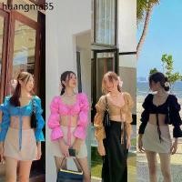 ราคา แนะนำ เสื้อครอปแขนพองแขนยาว Muffin crop top (1732281676469208828)