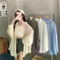 ราคา เสื้อผ้าป้องกันแสงแดดสำหรับผู้หญิง, เสื้อคาร์ดิแกนแจ็คเก็ตน้ำหนักเบา, ฤดูร้อนปี 2025, พลัสไซส์, เสื้อชีฟองใหม่, สไตล์เกาหลี, สง่างามและหลวม เสื้อผ้า ไทย ไซส์ ใหญ่ อก 52 ชุด (1732039866249413796)