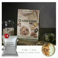 ราคา [เจ] Granovibes กราโนไวบ์ส กราโนล่า รสอัลมอนด์ธัญพืช (Almond & Grains) น้ำหนักสุทธิ 350g. (1732095909784618001)