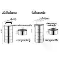 ราคา จัดส่งจากประเทศไทย Food Container ปิ่นโตสแตนเลส ปิ่นโตใส่อาหาร ปิ่นโตเก็บร้อน ปิ่นโต ปิ่นโตไปวัด ปิ่นโตเก็บอุณหภูมิ 2/3/4/5 ชั้น ปิ่นโตสเตนเลส410 ทนทาน เก็บความร้อนได้ยาวนาน 14cm (1732426661888951302)