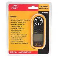 ราคา เครื่องวัดความเร็วลม BENETECH GM816 วัดแรงลม อุณหภูมิ 2in1 ของแท้ Anemometer Thermometer (1731786439080773408)