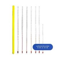 ราคา เทอร์โมมิเตอร์ วัดอุณหภูมิ แท่งแก้ว ไส้แอลกฮอล์สีแดง Thermometer 0-100,0.-200 องศา C ปรอทแก้ว [S24] (1731309920589874290)