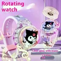 ราคา นาฬิกาดิจิตอลพลิกพร้อมแสงและดนตรี, นาฬิกาข้อมือดิจิตอล, ระบายอากาศและดนตรี, เหมาะสำหรับเด็กชายและเด็กหญิง, พร้อมสายรัดข้อมือ, นาฬิกาผู้ชาย, ดีไซน์ Melody Kitty, cinnamon roll, สไ (1731647849981184375)
