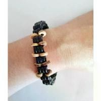 ราคา สร้อยข้อมือ ข้อมือไม้ กะลา กะลามะพร้าว สีดำ ผู้หญิง ผู้ชาย งานทำมือ แบบผูก ปรับความยาวสั้น Coconut Beads Cuff Unisex (1732292472756143105)
