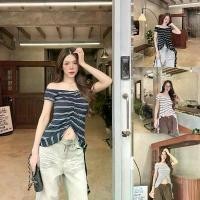 ราคา icysheenmood NICKY SPICE TOP เสื้อแมงกระพรุนลายริ้ว 4 สี อก29-36 ผ้ายืด ฟรีไซส์ เสริมความเก๋ให้สไตล์ของคุณ (1731644650190505543)