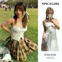ราคา Spice girl พร้อมส่งไทย เสื้อกล้ามลูกไม้สีขาว กระดุมหน้า ลายมินิดอกไม้ สไตล์ฝรั่งเศส เข้าได้กับทุกลุค หุ่นดี เซ็กซี่และน่ารัก แฟชั่นผู้หญิง (1732216750916405752)