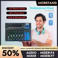 ราคา โมเรฟแอนด์ มิกเซอร์ - F4/7 เคาน์เตอร์ควบคุมระบบเสียงสำหรับเครื่องผสมเสียง - อินเทอร์เฟซระบบบนโต๊ะ 4/7 ช่องทาง, USB, บลูทูธ, สีดำ Bluetooth มิกเซอร์ มิกซ์เซอร์ มิกซ์ ดิจิตอล mixer (1731104596793002837)