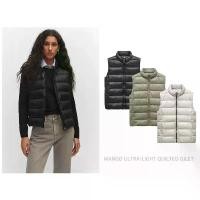 ราคา MANGO เสื้อกัํกคอเต่า แขนกุด ULTRA-LIGHT QUILTED GILET Clothing ผู้หญิง สีเทา (1731131748767402912)