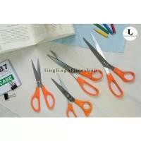 ราคา กรรไกร กรรไกรตัดกระดาษ กรรไกรด้ามสีส้ม หลายขนาด 6 นิ้ว 7 นิ้ว 8 นิ้ว 9 นิ้ว Scissors (1731482166337832055)