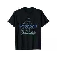 ราคา เสื้อยืดลายเรือใบ Savannah Georgia Souvenir สำหรับผู้ชาย ดีไซน์สนุกสนาน สวมใส่สบาย คอกลม แขนสั้น ไซส์ S-XXXL - เสื้อยืดลายกราฟิกสำหรับผู้ใหญ่ (1732340183371318650)