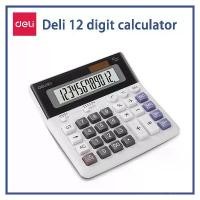 ราคา ขายดี Deli Big Button 12-digit Calculator Big Screen Multifunctional Solar Battery Powered TE301 (1731411131985069534)