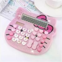 ราคา [COD] GJ56 Cute for Girls Crystal Cartoon Luxury Hello KT Calculator Solar Calculdora Electronic Calculator Diamond Calculator (1732209317172577544)