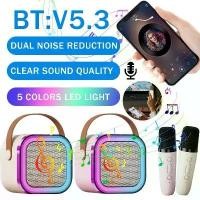ราคา ลำโพงคาราโอเกะไร้สาย, ไมโครโฟนบลูทูธ, K12, เครื่องคาราโอเกะบ้าน KTV, ไฟ RGB, ลำโพงบลูทูธขนาดเล็กแบบพกพา ล ํ า โ พ ง ม ิ น ิ ลําโพง mn - 203 sa18 speaker wise spea (1731965605405690270)