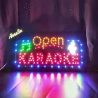 ราคา ป้ายไฟสำเร็จรูป รุ่น OPEN KARAOKE ป้ายไฟLED ตกแต่งร้านค้า (ขนาด48*25*3ซม.) BY.ASSELIN (1730191079780223017)