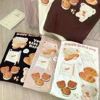 ราคา Sugarbeetshop | S337 Happy bread me you bake me เสื้อโอเวอร์ไซต์ oversize เสื้อยืดผ้าคอตตอน cotton (1730938838894545506)