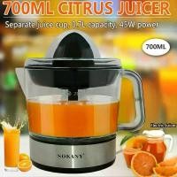 ราคา เครื่องคั้นน้ำส้มไฟฟ้า คั้นน้ำมะนาวยี่ห้อ SOKANY 45วัตต์ Juicer Extractor700Ml พร้อมส่ง สปอตสินค้า (1732394009183487152)