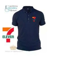 ราคา เสื้อโปโล MICROFIBER DRY FIT, เสื้อยืดคลาสสิค, โลโก้ 7 Eleven 7-11 Mart, Sulam Embroidery, สำหรับผู้ชายและผู้หญิง, แขนสั้น, BS66 (1732140138520413725)