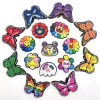 ราคา เสน่ห์รองเท้า Croc, ซีรีย์ดอกทานตะวันและผีเสื้อ, หัวเข็มขัดรองเท้า, หัวเข็มขัดตกแต่ง Croc, ทำจากยางนุ่ม PVC, อุปกรณ์เสริมรองเท้า ตู้ ทํา เคส โทรศัพท์ ชุด เหรียญ โปรยทาน ปิ่นโต (1732076621684836319)