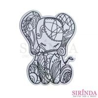 ราคา ตัวรีดการ์ตูนช้างนั่งลายไทย ตัวรีดติดเสื้อ อาร์มทอตกแต่ง DIY EMBROIDERY PATCH (00320001) (1729974579218712599)