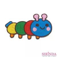 ราคา ตัวรีดการ์ตูนหนอนหน้ายิ้ม ตัวรีดติดเสื้อ อาร์มปักตกแต่ง DIY EMBROIDERY PATCH (00080383) (1730402283155654679)