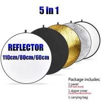ราคา Photo Photography Reflector 60cm/80cm/110cm Collapsible 5 in 1 Multi Disc With Bag (1731095255054518844)