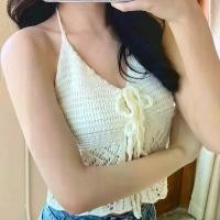 ราคา SORBET ️เสื้อสายเดี่ยวผูกหน้า ไหมพรม ทะเล️ สินค้าขายดี (1731567507634554716)