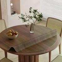 ราคา ผ้าปูโต๊ะกลม, ลายไม้ Walnut Faux, กันน้ำ, กันน้ำมัน, ล้างทำความสะอาดได้, ทำจากหนัง, เหมาะสำหรับโต๊ะอาหารและโต๊ะกาแฟ, ผ้าปูโต๊ะกลม, ผ้าปูโต๊ะ (1731443412928923133)