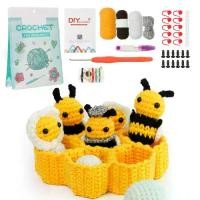 ราคา แพคเกจวัสดุโครเชต์, มาใหม่ข้ามพรมแดน, กระเป๋าทอมือ DIY, เส้นด้ายฝ้ายนม, ตุ๊กตา, [COD] ดอกไม้ ไหมพรม crochet flower crochet kit set ไม้ ถัก ไหมพรม rainbow loom wool yarn บ (1731303981158991039)