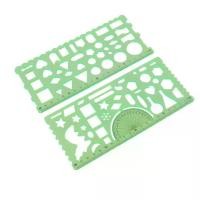 ราคา [TK] Painting Multi-function Interesting Puzzle Spirograph Children Drawing Plastic Ruler (1732484456278558501)