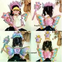 ราคา ลูกโป่งปีกนางฟ้า คฑา มงกุฎ เซตลูกโป่งนางฟ้า Balloons ชุดลูกโป่งเจ้าหญิง ลูกโป่งวันเกิด (1730479372441716763)