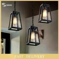 ราคา โมเดิร์นโคมไฟห้องนอนโคมไฟระย้า & จี้ไฟล้างกระจกสีดำกลางแจ้งแขวนเพดาน Chandelier (1729595528807877334)