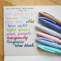 ราคา **new color** PENTEL BRUSH SIGN PEN/ Pentel Touch ปากกาหัวพู่กัน แนะนำะขียน Calligraphy (1732158822354488074)
