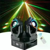 ราคา 150W Led Four-Head Beam Moving Head Light DMX Controller หมุน Stage Party เลเซอร์โคมไฟรีโมทคอนโทรลสําหรับ DJ Disco Bar (1732608462973994515)