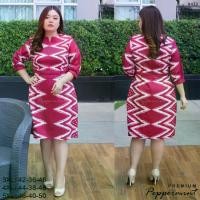 ราคา เดรสสาวอวบ ทรงสอบพิมพ์ลาย งานป้าย พรีเมียม นำเข้า Size 3XL-6XL Peppermint PlusSize (433) (1729600913097460494)
