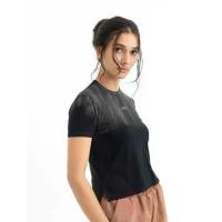 ราคา Pania brush skinny tee in Acid wash Black แพนญาเสื้อยืดทรงรัดรูปรุ่นบรัชสีดำฟอก (1732454999599121464)