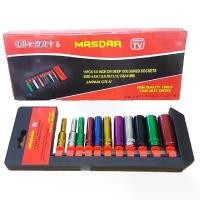 ราคา ชุดบล็อกยาว 2หุน 1/4 ชุดบล็อก ลูกยาว MASDAR Masdar Tools Japan , ชุด ประแจ บล็อก 2หุน 1/4 (1732641626307855423)