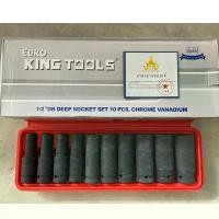 ราคา ลูกบล็อกลม Euro king tools ลูกบล็อกลมยาว 10 ตัว/ชุด ขนาด1/2 4หุน ลูกบล็อกดำ ลูกบล็อก (1732586799363163443)
