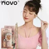 ราคา พร้อมส่ง ดินสอเขียนคิ้วแบบหมุน NOVO แถมไส้ดินสอ+บล๊อกคิ้ว3ชิ้น NOVO FASHION BROW Eyebrow โนโว No.5146 (1732037870323336654)