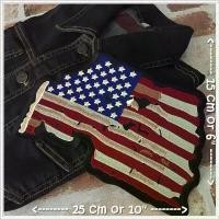 ราคา ธงอเมริกา วินเทจ ตัวรีดติดเสื้อ อาร์มรีด อาร์มปัก ตกแต่งเสื้อผ้า หมวก กระเป๋า แจ๊คเก็ตยีนส์ Embroidered Iron on Patch... คลังสินค้า (1732364508878112058)