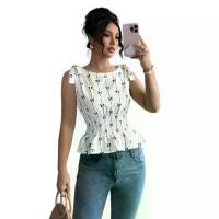 ราคา เสื้อกั๊กผู้หญิง คอลเลคชั่นฤดูร้อนใหม่ปี 2025 ดีไซน์ผูกโบว์ เอว-จีบ แขนกุด เสื้อสงกรานต์ ผู้หญิง acne studios (1732597700908582846)