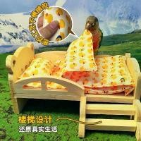 ราคา เตียงนกไม้ธรรมชาติ หนา นอนหลับรังสำหรับนก ทนต่อการกัด ใส่สบาย เหมาะสำหรับ Cockatiel, Conure, Sun Conure อุปกรณ์เครื่องนอนสำหรับนก (1732143997655681894)