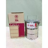 ราคา [Tiktok] ปิ่นโต สเตนเลส 12 ซม. 3 ชั้น ตราพระอาทิตย์ ปิ่นโต Sun ปิ่นโตสแตนเลส ปิ่นโตถนอนมอาหาร (1731444544256640116)