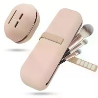 ราคา ชุดจัดระเบียบเครื่องสำอางซิลิโคน 2 ชิ้น รวมที่ใส่แปรงเดินทางและเคสฟองน้ำ ฮาร์ดแวร์สีทอง สีเบจและสีขาว ปัด แก้ รอง พื้น เพื่อ ผิว คน spf 50 pa แปรง เกลี่ย ลงรอง ทารอง (1732600380178269652)