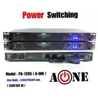 ราคา A-ONE เพาเวอร์แอมป์ 300วัตต์รุ่น PA-1200 Max Powet:150W*2 ที่ 8 โอมป์ 2CH รุ่นPA-1200 (ราคาต่อ 1 เครื่อง ) (1729843231387191864)