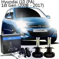 ราคา ไฟหน้า LED, ฮุนได I10 (PA) รุ่นที่ 1 (2008-2017), ไฟหน้า H4, ไฟสีขาว 6000k, ไฟขนาดเล็ก, สำหรับรถยนต์ (1732627699134727426)