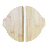ราคา กระดานพิซซ่าทำจากไม้ไผ่แบบครึ่งวงกลมแบบพกพา ชุด 2 ชิ้น พร้อมที่จับ หนาและหนา ไม้ไผ่ พลั่วพิซซ่า Gadget ครัว เหมาะสำหรับขนมปัง ซูชิ และถาดผลไม้ สามารถใช้เครื่องทำพิซซ่าได้ (1732358651552826648)