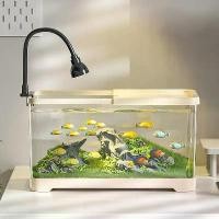ราคา fish tank ตู้ปลา 30*19.5*18.4cm อ่างปลาพลาสติก ตู้ปลาเขตร้อน ตู้ปลา (1732583717539645088)