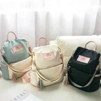 ราคา COD พร้อมส่ง กระเป๋าสะพายหลัง RABBIT พาสเทล มีพวงกุญแจห้อยกระเป๋า สีน่ารัก (1732381806841136825)