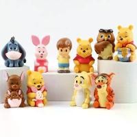 ราคา โมเดลแอ็คชั่นฟิกเกอร์แอคชั่นจากอนิเมะ Disney Winnie The Pooh Piglet Tigger Eeyore Rabbit Owl ชุด 10 ชิ้น เหมาะสำหรับสะสมและของเล่นสำหรับเด็ก ตุ๊กตา ชุดการ์ตูน (1732158104349017320)